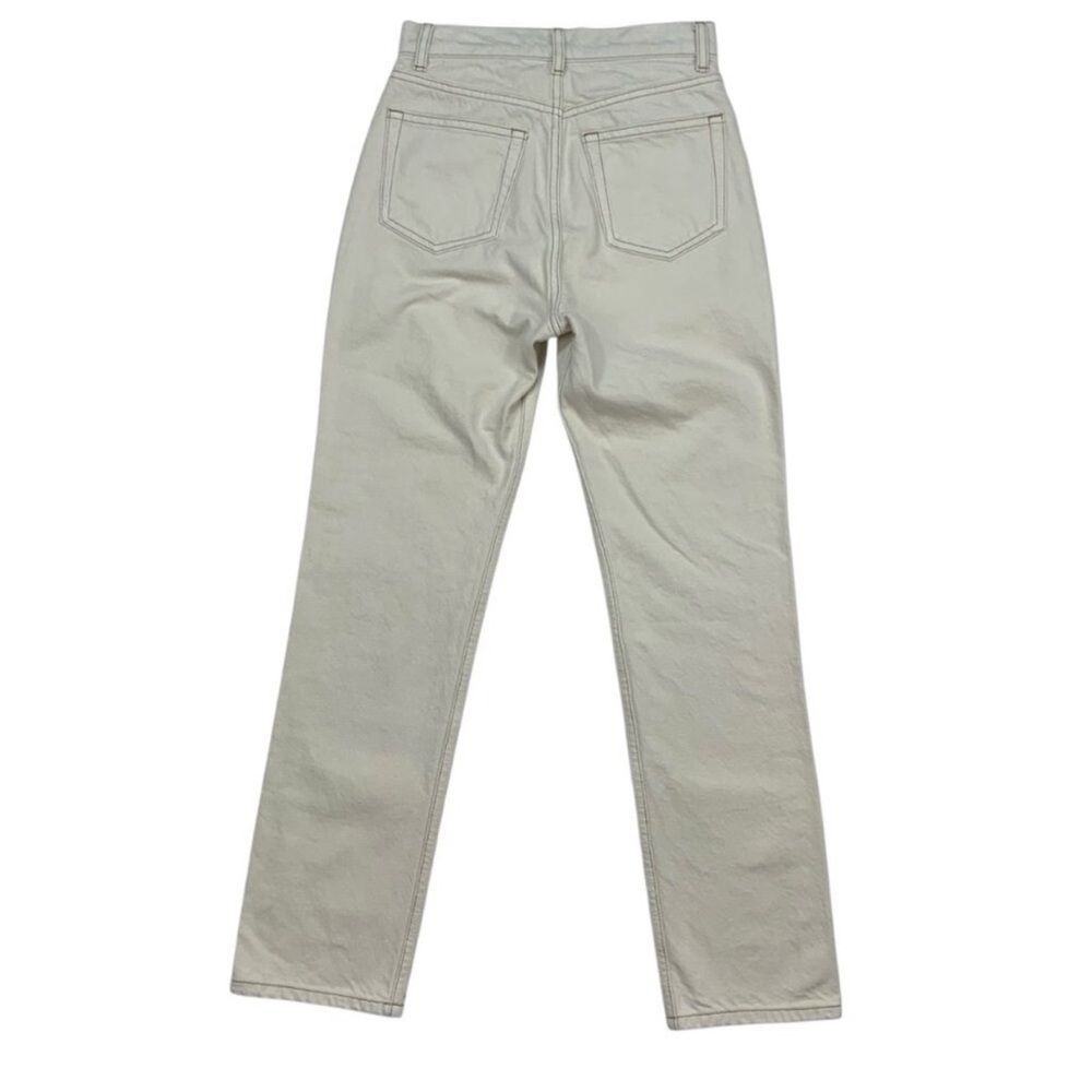 Reformation Cynthia High Rise Straight Jeans Bone New with tags! - Picture 13 of 16